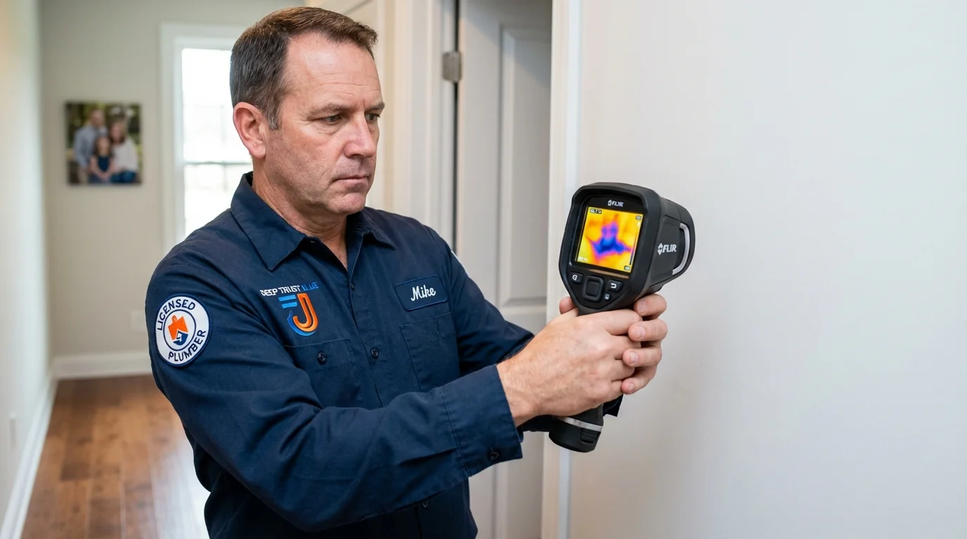 Thermal imaging leak detection by Johns Plumbing LLC in Cornersville
